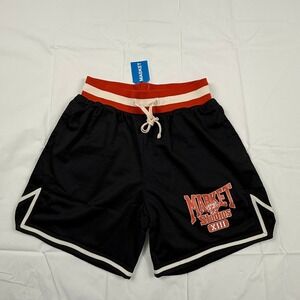 Market Studios XIII Mesh Basketball Shorts Black Red Tiger Graphic Mens Medium